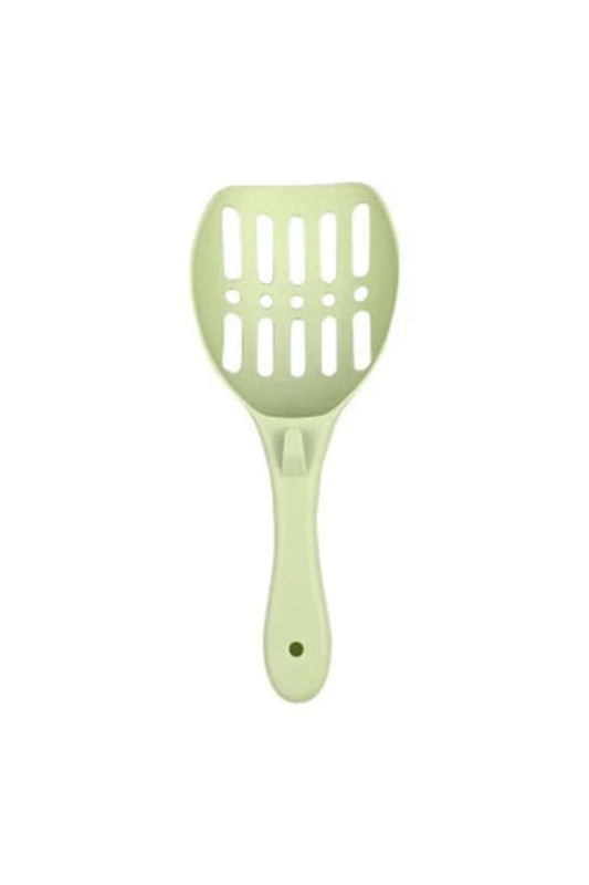 Lopată practică din plastic pentru litiera pisicilor, verde