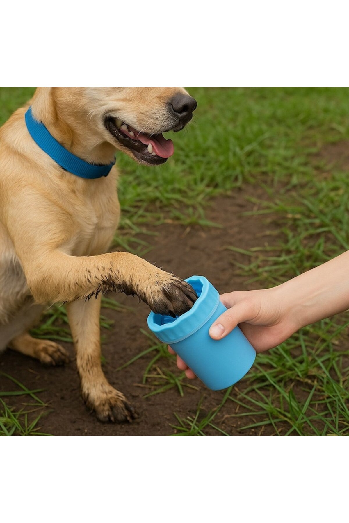 Dispozitiv de curățare și dezinfectare a labelor de animale de companie - Cană cu perii