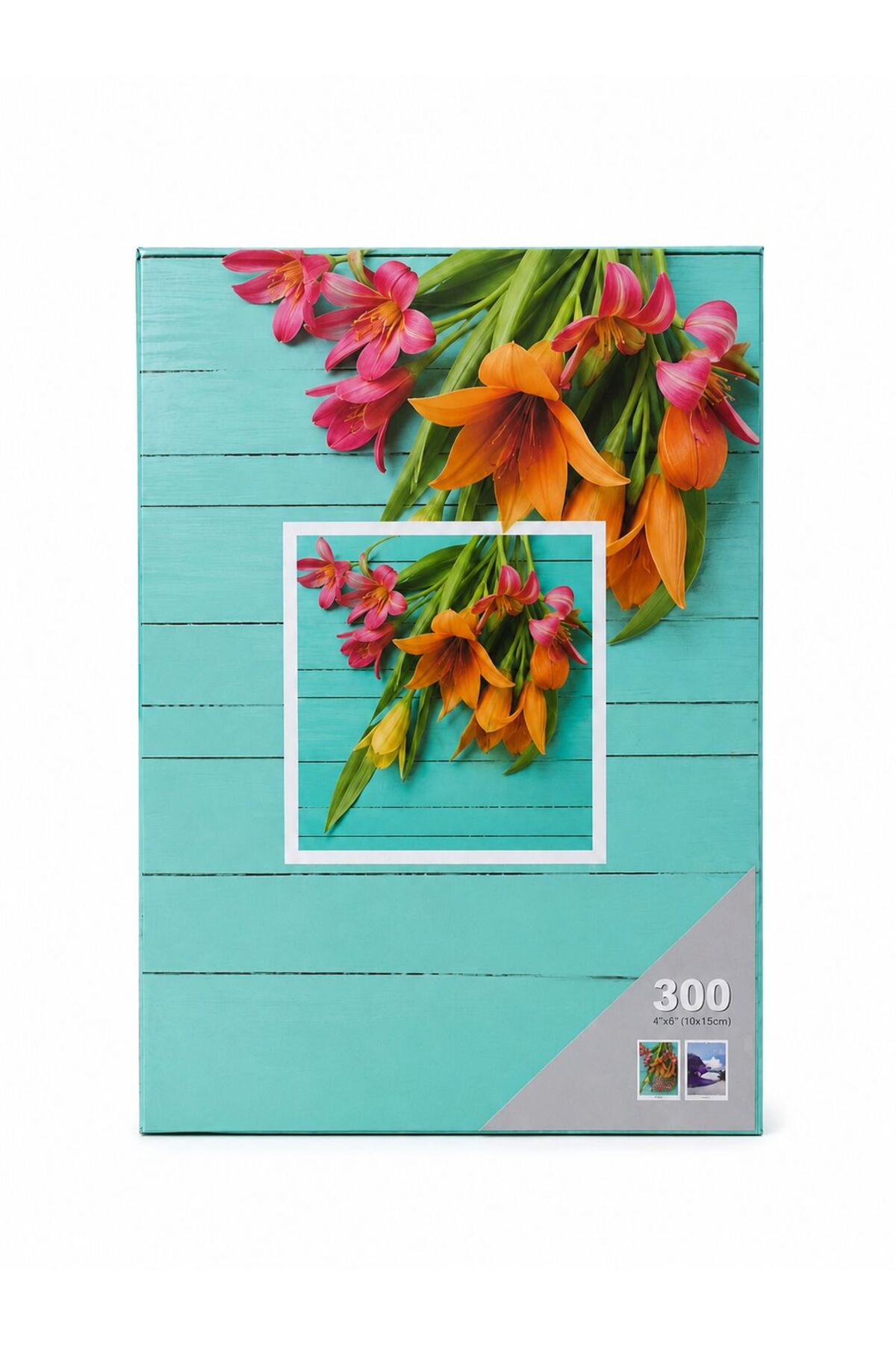 Album Foto 300 Poze 10x15 cm, Coperta Rigida cu Design Floral, Album Amintiri Familie, Vacante si Evenimente
