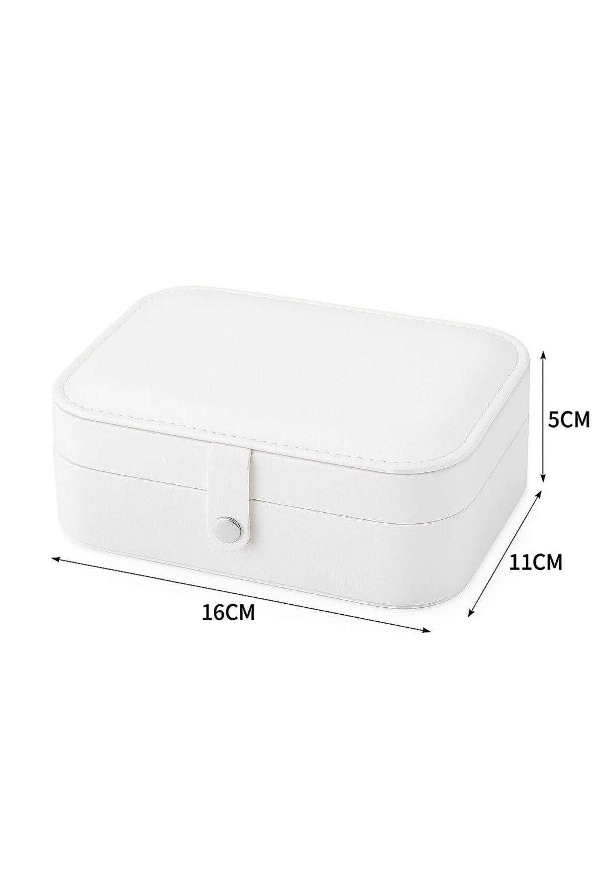 Cutie bijuterii cu 3 compartimente, organizator portabil pentru bijuterii, 16×11×5 cm