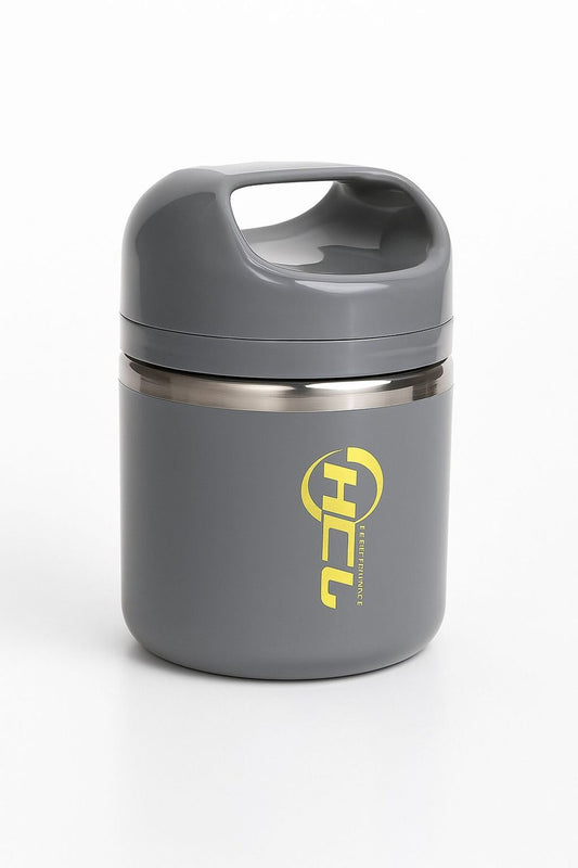 Caserola Termica Bej 630 ml cu Interior din Inox – Lunch Box Termic pentru Mancare Calda sau Rece
