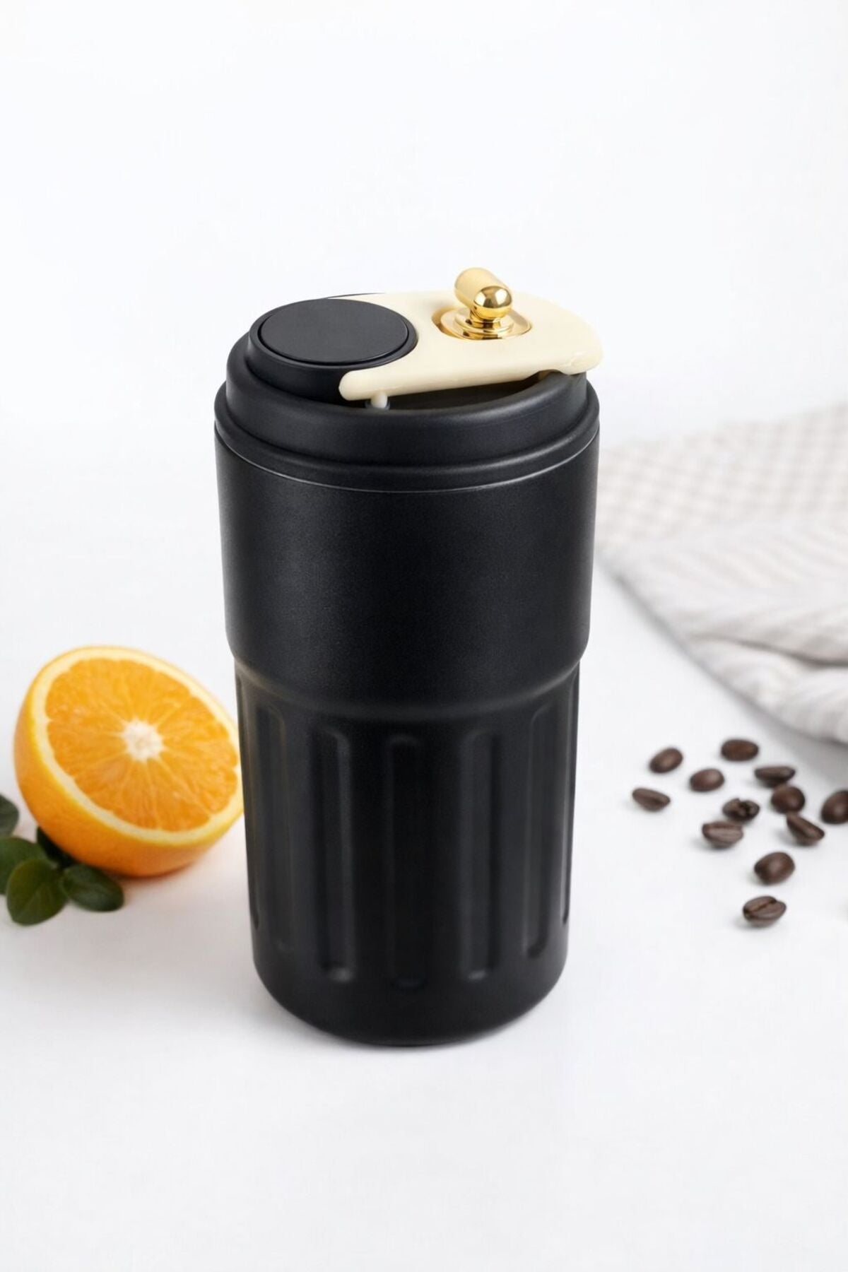 Cana termos cafea, afișaj digital al temperaturii-oțel inoxidabil, păstrează băuturile calde / reci