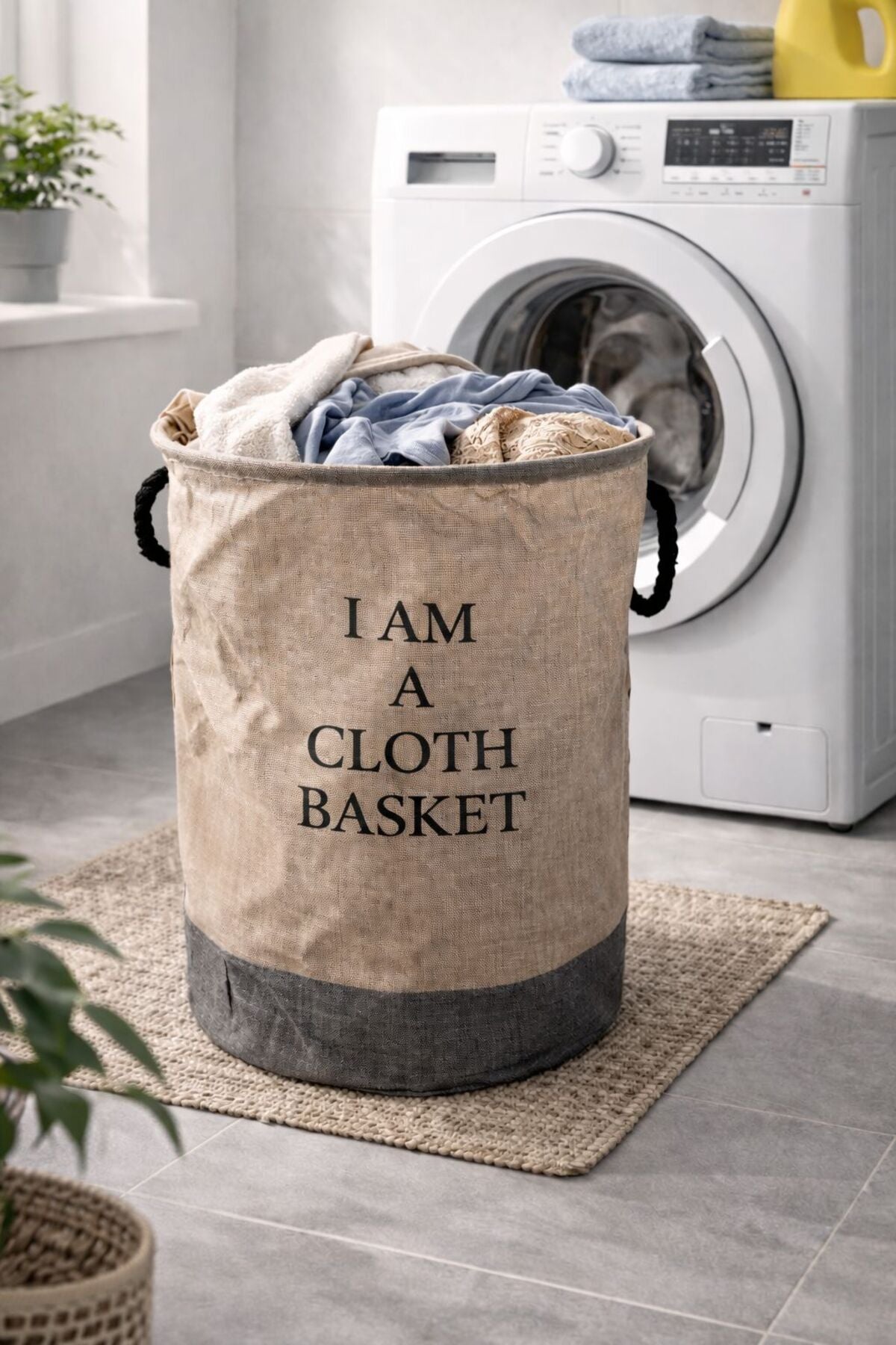Coș de rufe pliabil 40x50 cm – Organizare practică și design modern pentru casa ta