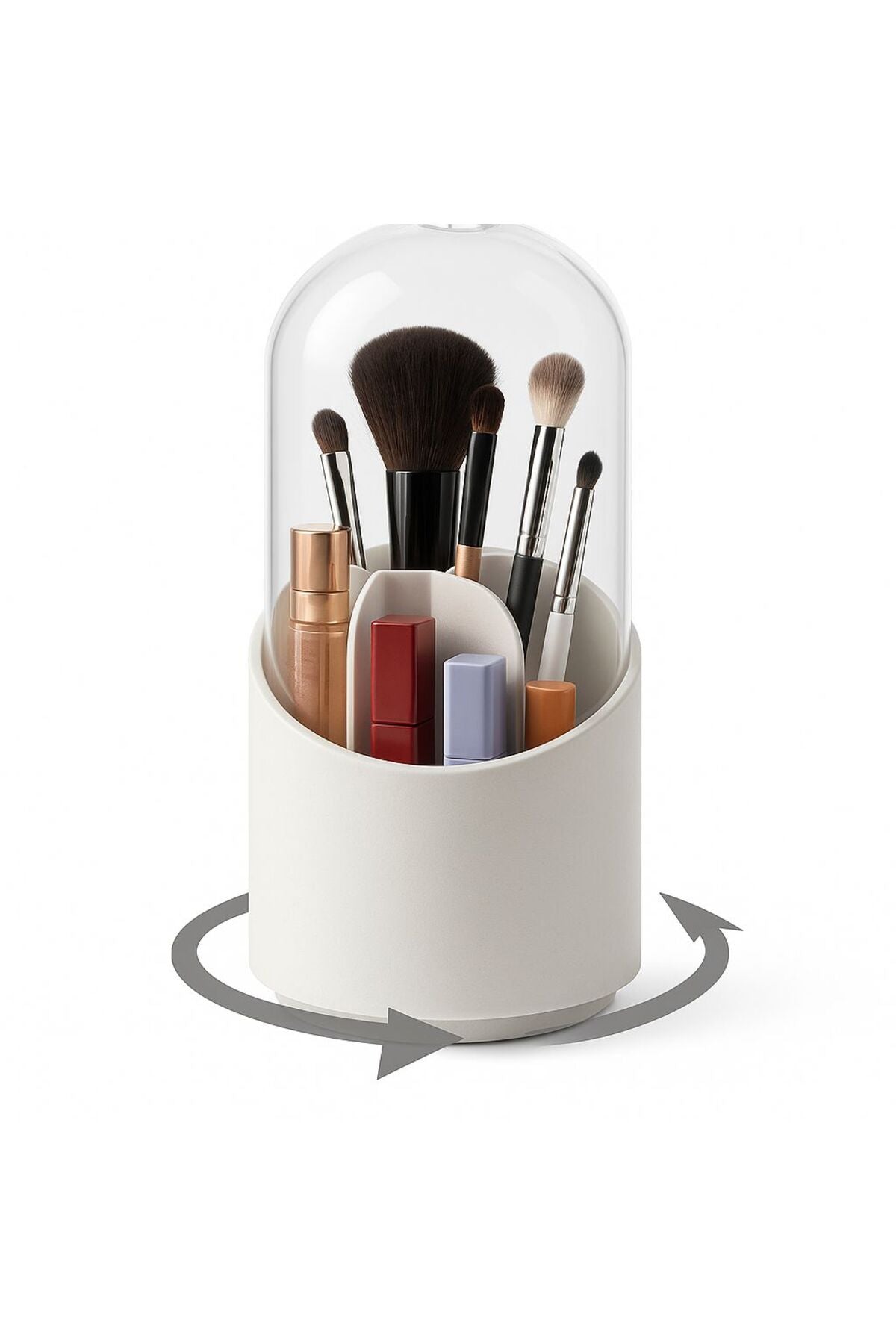 Oraganizator pensule de machiaj cu capac protector – Design elegant și igienic