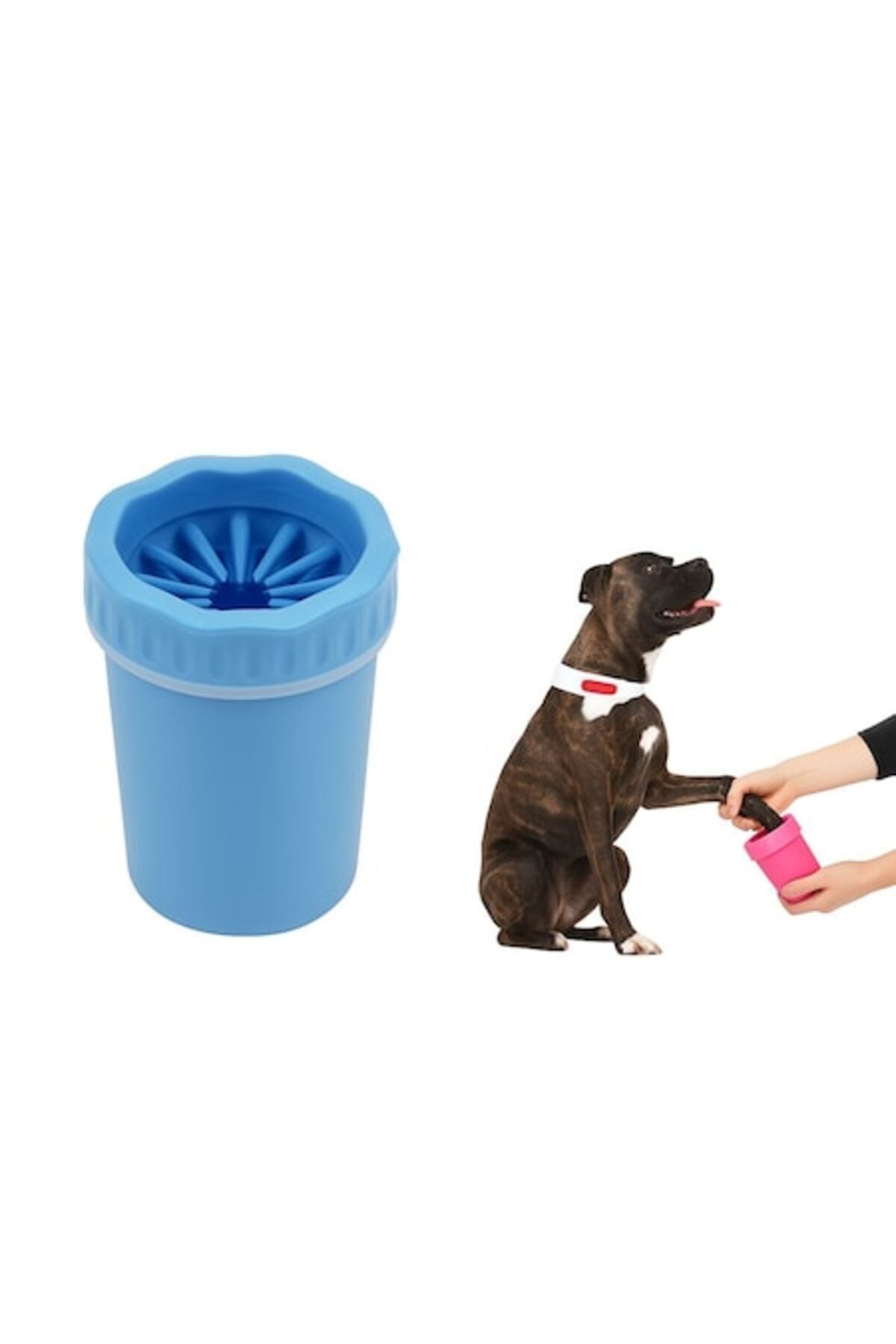 Dispozitiv de curățare și dezinfectare a labelor de animale de companie - Cană cu perii
