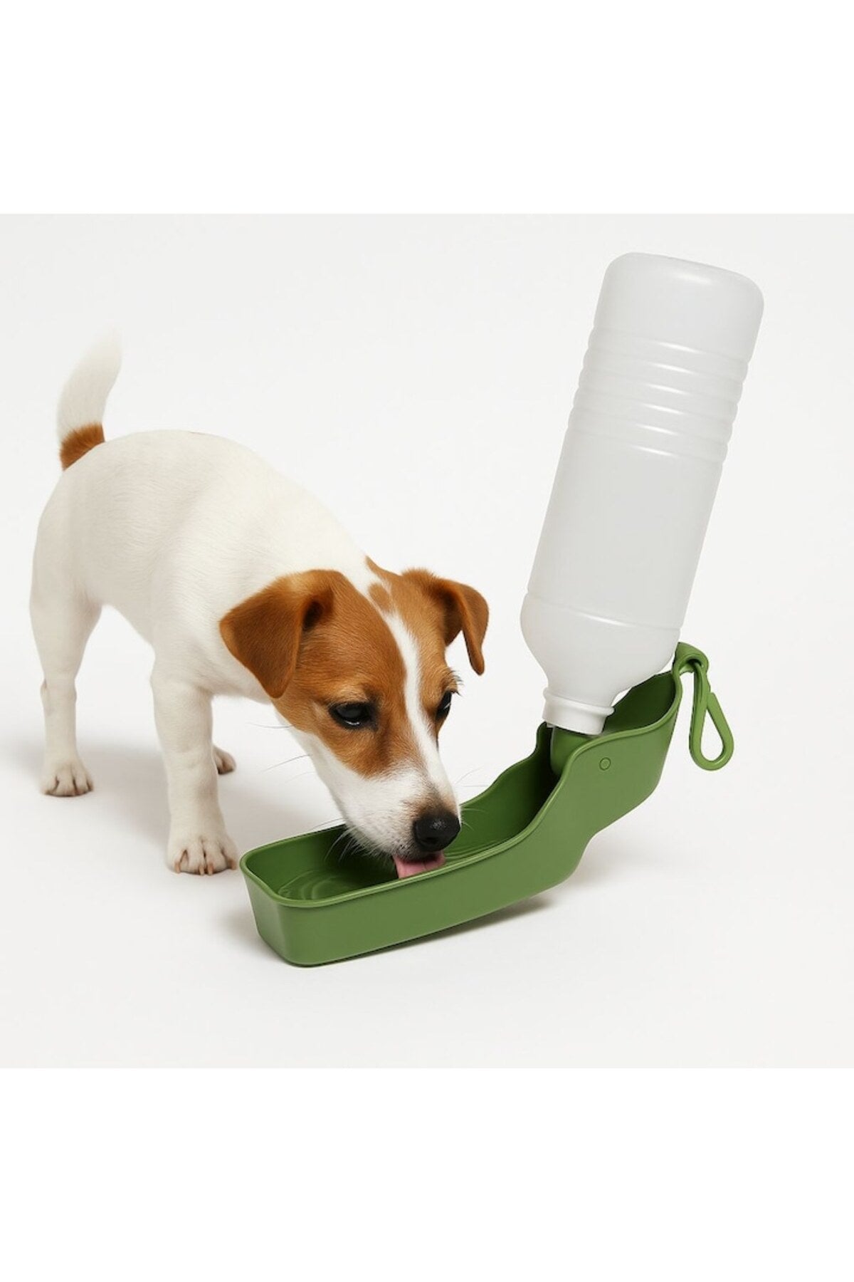 Sticlă de apă portabilă pentru câini și pisici Dogi, 500 ml, potrivită pentru toate mărimile, verde