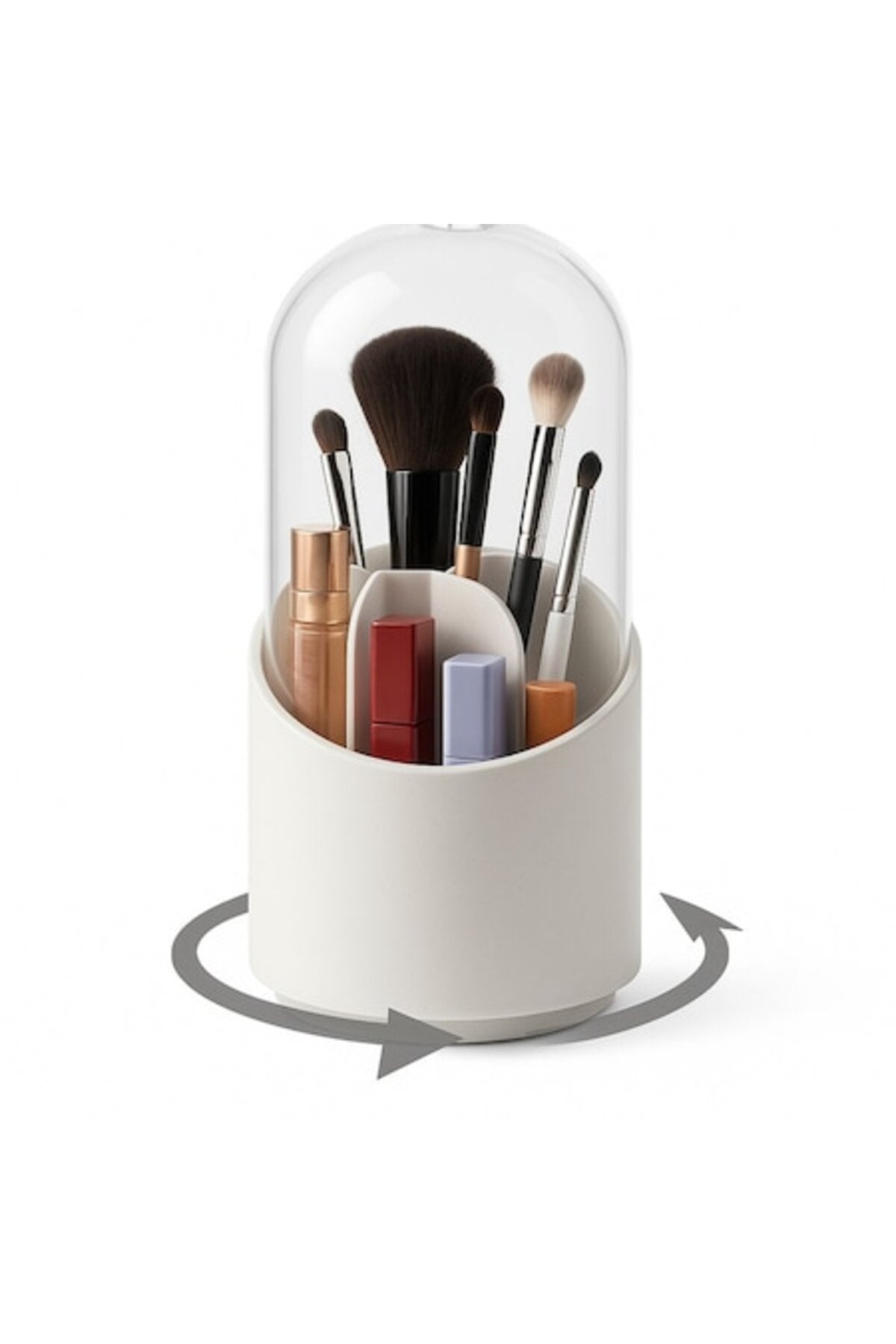 Oraganizator pensule de machiaj cu capac protector – Design elegant și igienic