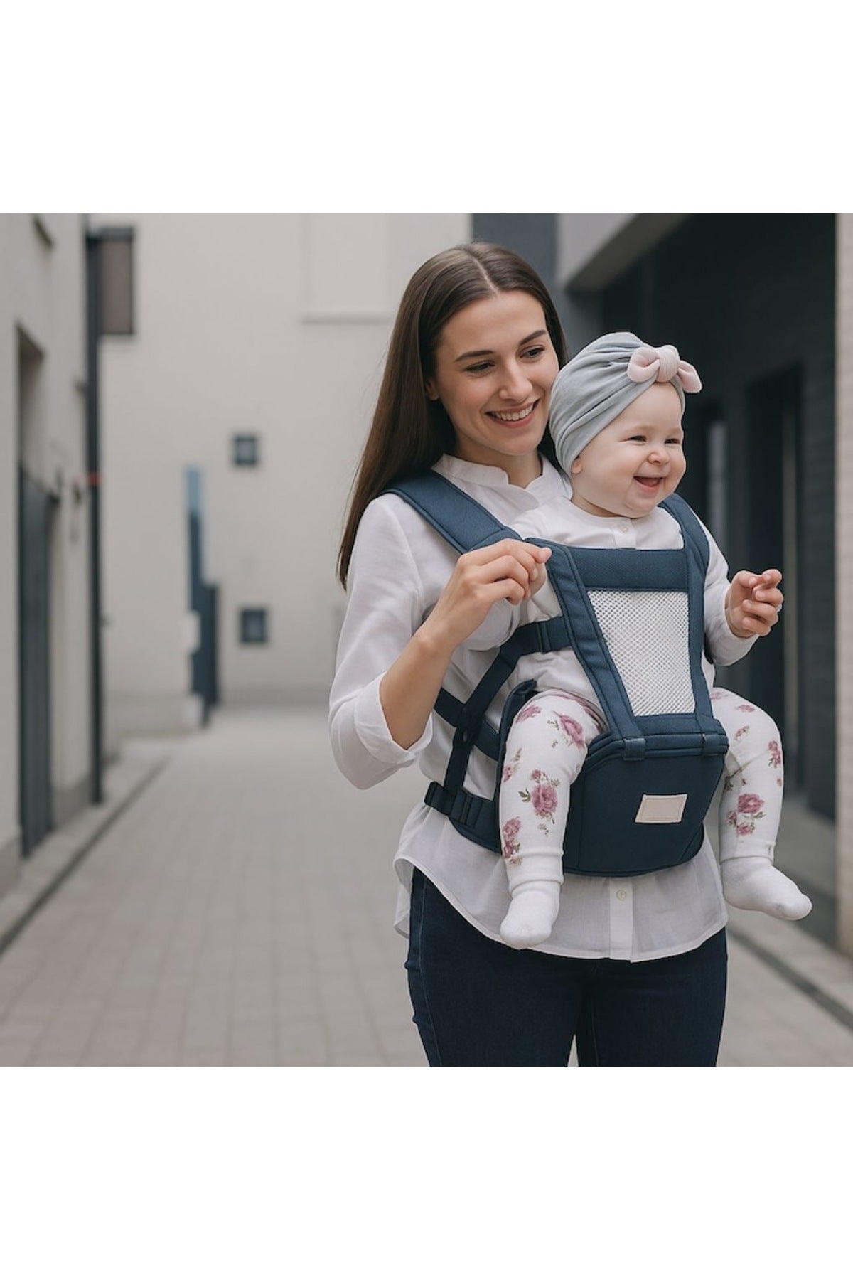 Marsupiu ergonomic pentru bebeluși – Suport reglabil pentru nou-născuți și copii mici