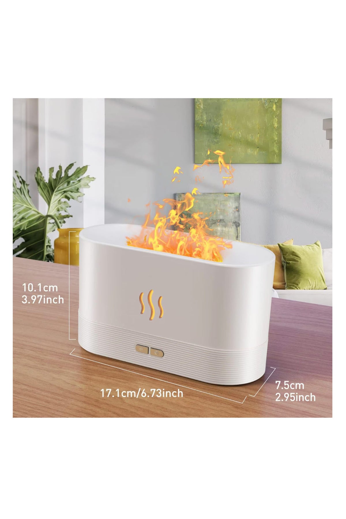 Difuzor si Umidificator de Aromaterapie cu Efect de Flacara – Purificare Aer si Relaxare / Cadou