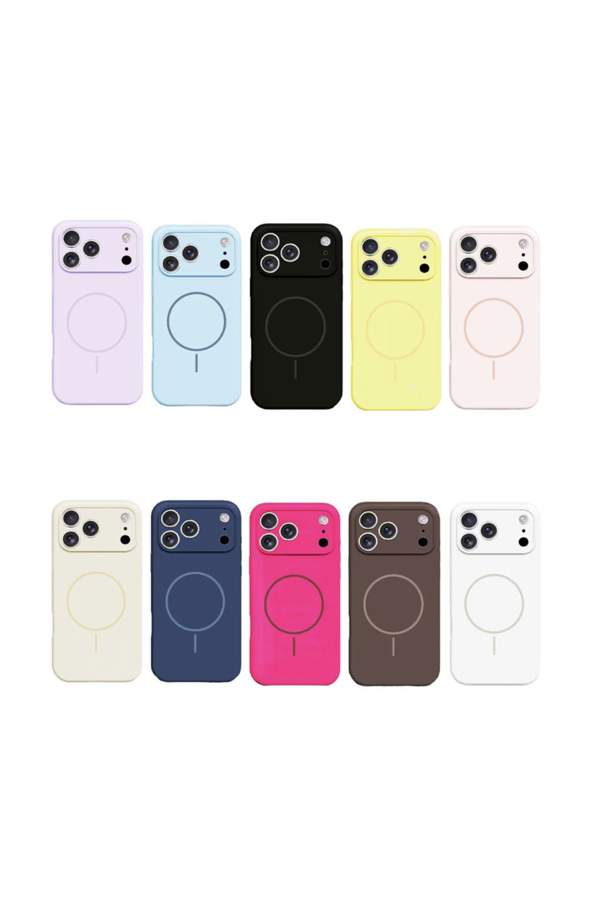 Husa Antishock Magsafe pentru iPhone 17 Pro Max, Protectie camera, Silicon, Albastru inchis